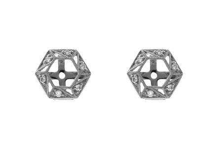 C046-26926: EARRING JACKETS .08 TW (FOR 0.50-1.00 CT TW STUDS)
