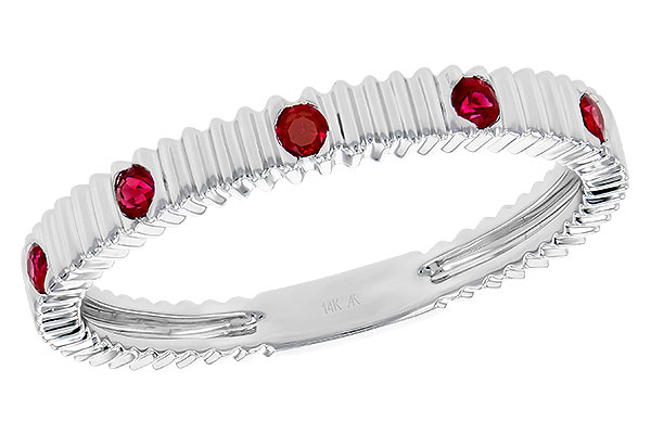 D318-92389: LDS WED RG .12 RUBY TW