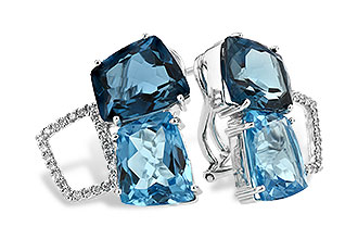 F234-39725: EARR 10.80 BLUE TOPAZ 11.00 TGW