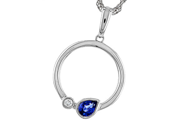 F320-75171: NECKLACE .26 SAPPHIRE .28 TGW