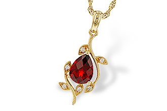 F320-79662: NECKLACE 1.34 GARNET 1.39 TGW (8X6MM GAR)