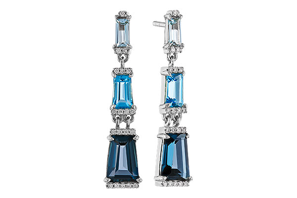 L320-76943: EARRINGS 2.55 BLUE TOPAZ 2.62 TGW