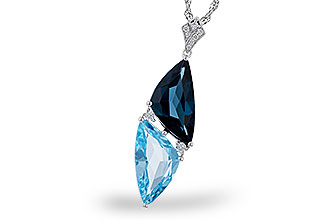 M320-75143: NECK 6.87 BLUE TOPAZ 6.97 TGW